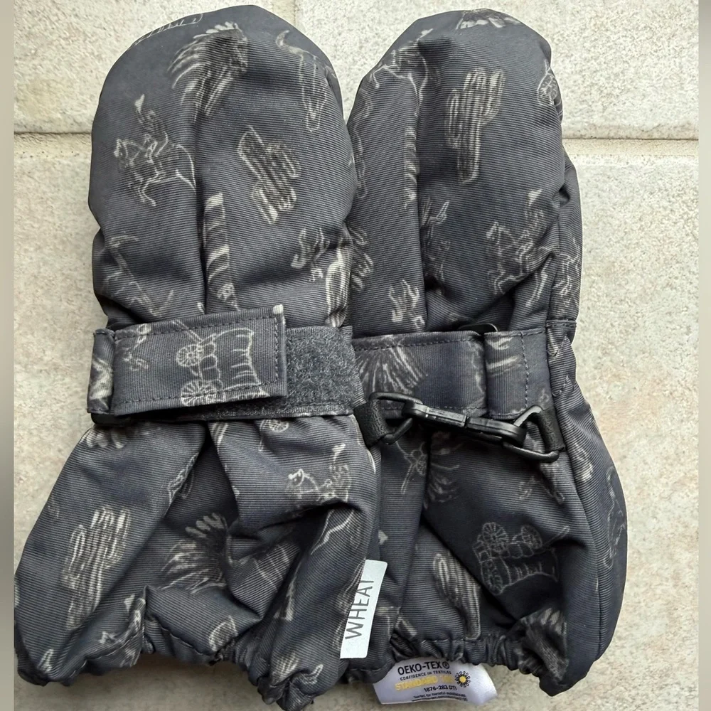 Kid’s wheat MITTENS TECH snow gloves